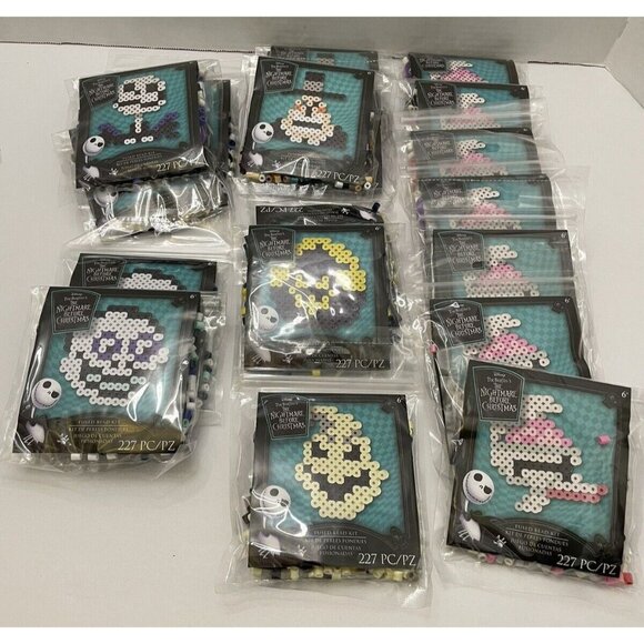 14 The Nightmare Before Christmas Fused Perler Bead Kits Assorted Packages -NEW - Picture 1 of 8